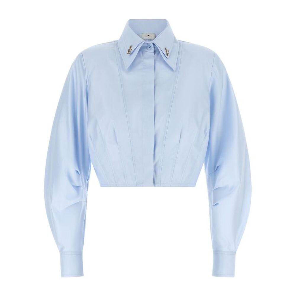 Elisabetta Franchi Blue Cotton Women's Blouse